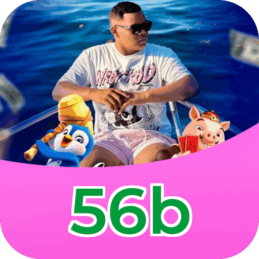 Interface do aplicativo 56b mostrando jogos disponíveis no iOS e Android
